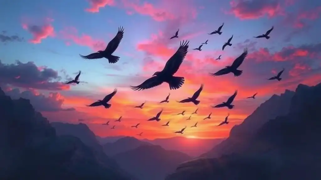 Spiritual Meaning of Black Birds Flying Around You: Messages Revealed